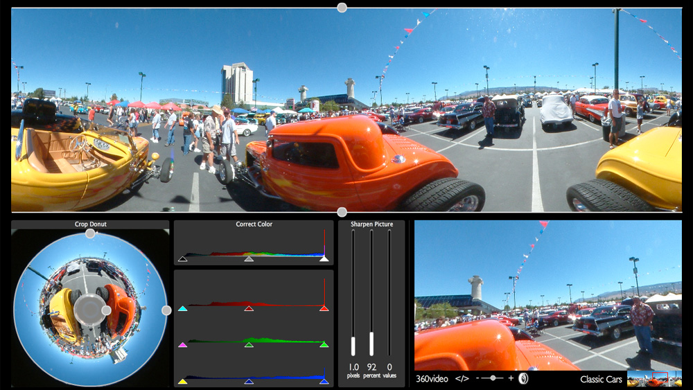 Unwrapper Studio screenshot: adjusting cropping and color